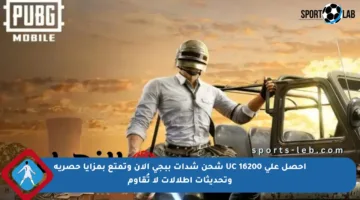 احصل على 16200 UC شحن شدات ببجي الآن وتمتع بمزايا حصرية وتحديثات إطلالات لا تُقاوم